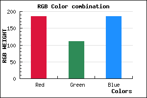 rgb background color #BA6FB9 mixer