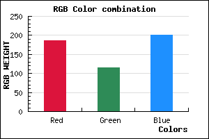 rgb background color #BA73C9 mixer