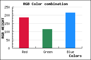 rgb background color #BA73D7 mixer
