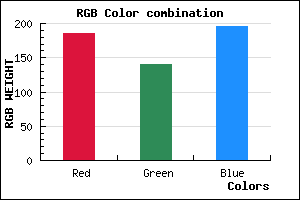 rgb background color #BA8CC4 mixer