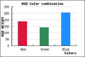 rgb background color #BA8CFF mixer