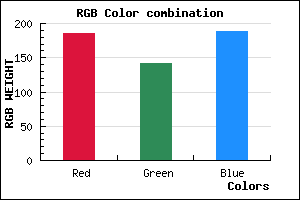 rgb background color #BA8EBC mixer