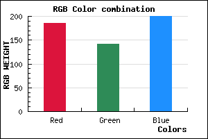 rgb background color #BA8EC8 mixer