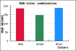 rgb background color #BA94BC mixer