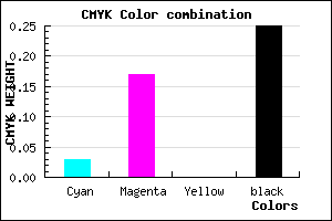 #BAA0C0 color CMYK mixer