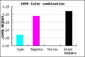 #BAA2C7 color CMYK mixer