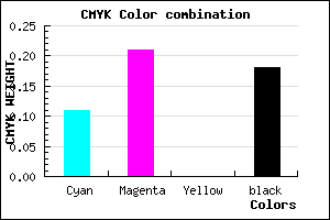 #BAA4D0 color CMYK mixer