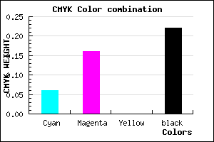 #BAA6C6 color CMYK mixer
