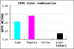 #BAAAEC color CMYK mixer