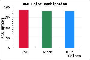 rgb background color #BAB4B4 mixer