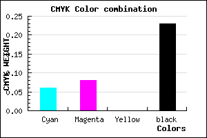 #BAB5C5 color CMYK mixer
