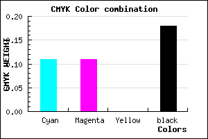 #BAB9D1 color CMYK mixer