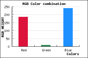 rgb background color #BA09F1 mixer
