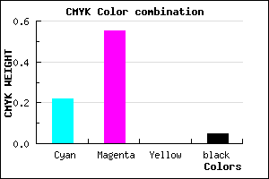 #BB6CF1 color CMYK mixer