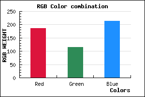 rgb background color #BB73D5 mixer