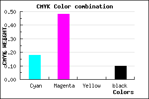 #BB77E5 color CMYK mixer