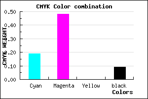 #BB78E8 color CMYK mixer