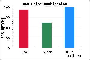 rgb background color #BB7AC8 mixer