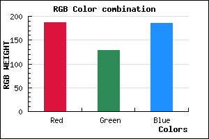 rgb background color #BB81BA mixer