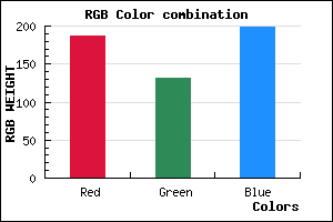 rgb background color #BB83C7 mixer