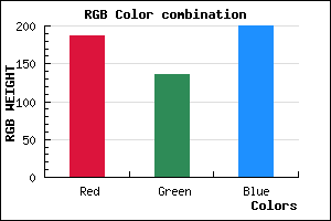 rgb background color #BB88C8 mixer