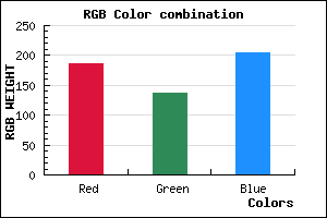 rgb background color #BB89CD mixer