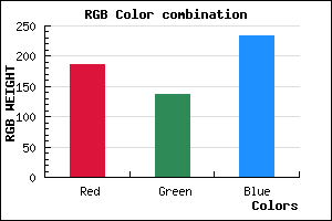 rgb background color #BB89EA mixer