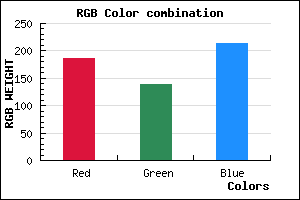 rgb background color #BB8AD6 mixer