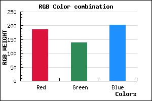 rgb background color #BB8BCB mixer