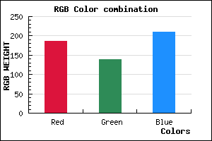 rgb background color #BB8BD1 mixer