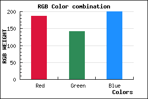 rgb background color #BB8EC8 mixer