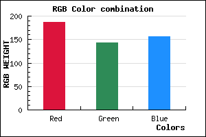 rgb background color #BB8F9C mixer