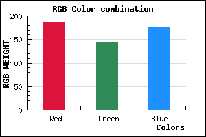 rgb background color #BB8FB1 mixer