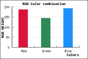 rgb background color #BB90C1 mixer