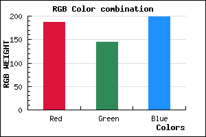 rgb background color #BB90C6 mixer