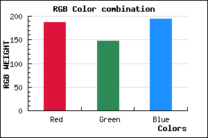 rgb background color #BB94C2 mixer