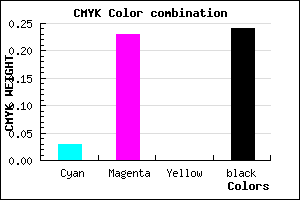 #BB95C1 color CMYK mixer
