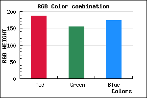 rgb background color #BB9BAD mixer
