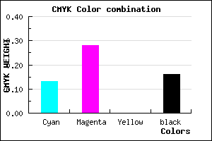 #BB9BD7 color CMYK mixer