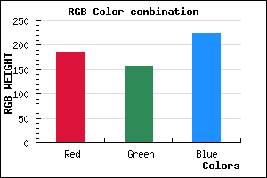 rgb background color #BB9DE1 mixer