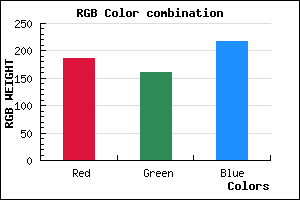 rgb background color #BBA1D9 mixer