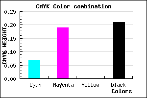 #BBA3C9 color CMYK mixer
