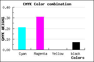 #BBA3ED color CMYK mixer