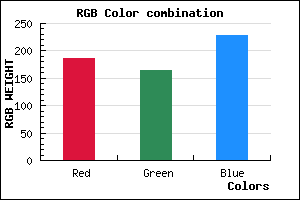 rgb background color #BBA5E5 mixer