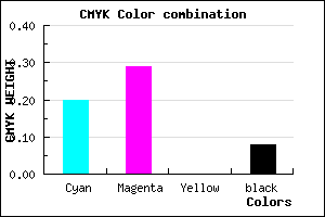 #BBA6EA color CMYK mixer