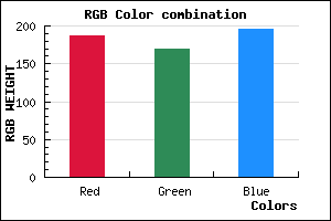 rgb background color #BBA9C3 mixer