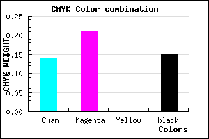 #BBABD9 color CMYK mixer