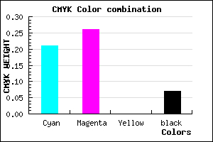 #BBB0EE color CMYK mixer