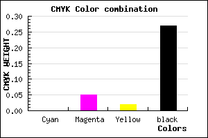 #BBB1B7 color CMYK mixer