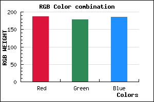 rgb background color #BBB2BA mixer
